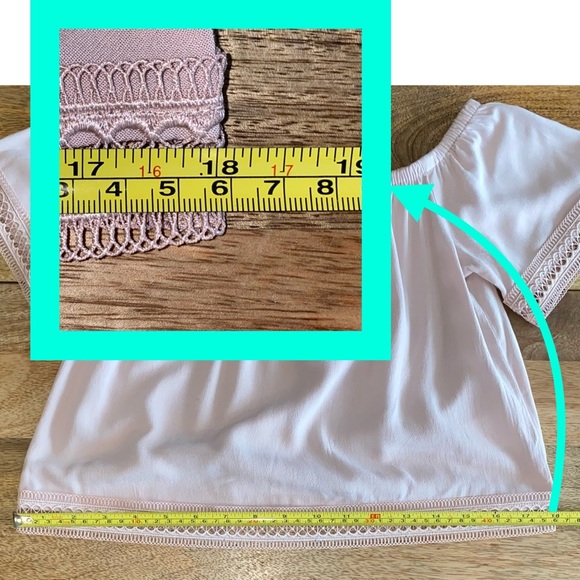 Express Off The Shoulder Lace Trim Top NWT - Picture 10 of 16